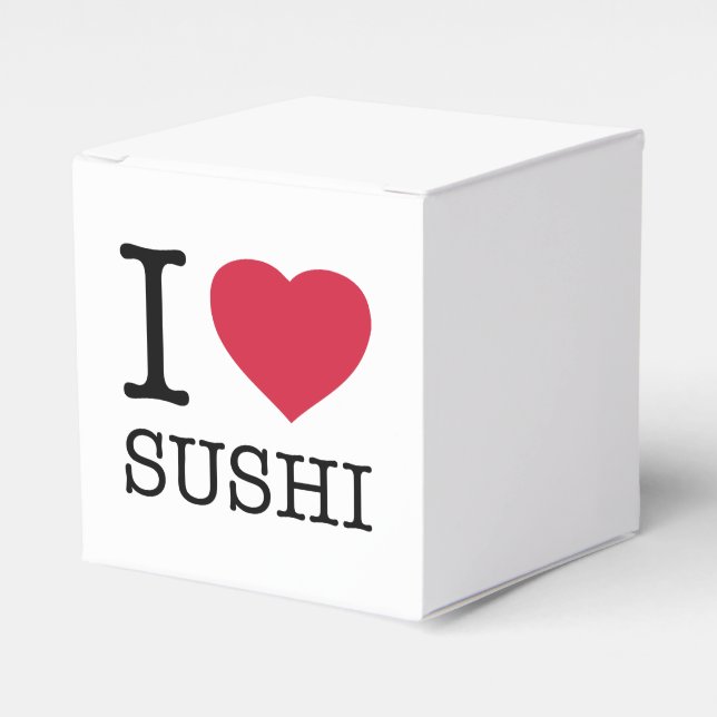 I LOVE SUSHI FAVOR BOX (Front Side)