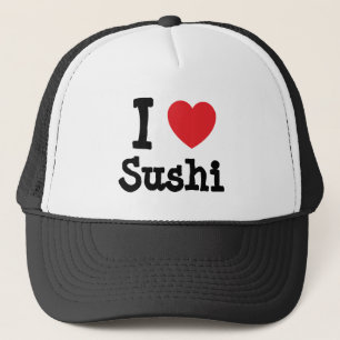 I love Sushi heart T-Shirt Trucker Hat