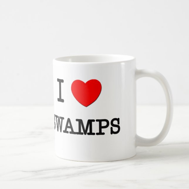 I Love Swamps Coffee Mug (Right)