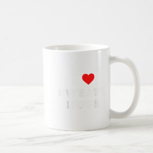 I Love Sweaty Hugs Marathon Watching Tee Coffee Mug