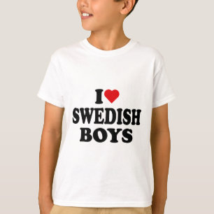 I Love Swedish Boys I Heart Swedish Boys  T-Shirt