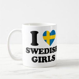 I love Swedish Girls Coffee Mug