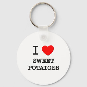 I Love Sweet Potatoes Keychain