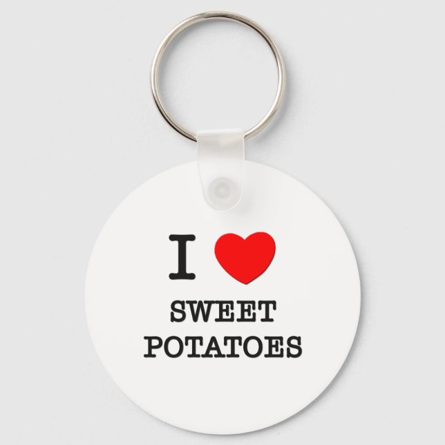 I Love Sweet Potatoes Keychain (Front)