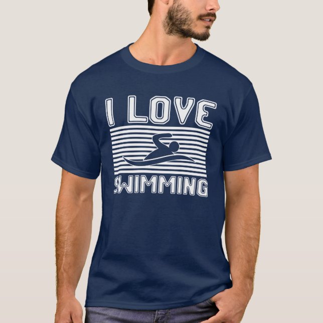 I love swimming family T-Shirt (Front)