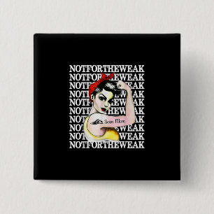 I Love Swimming - Swim Mom Not Weak Design 2 Inch Square Button