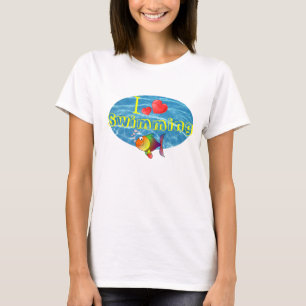 I Love Swimming Tshirt