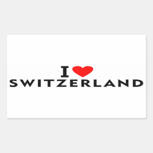 I love Switzerland country like heart travel touri Sticker