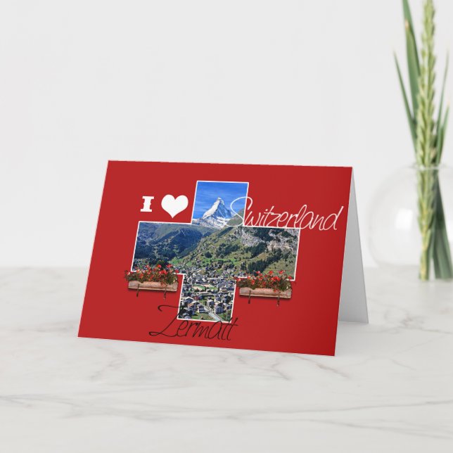 I love Switzerland - Greeting Card (Front)