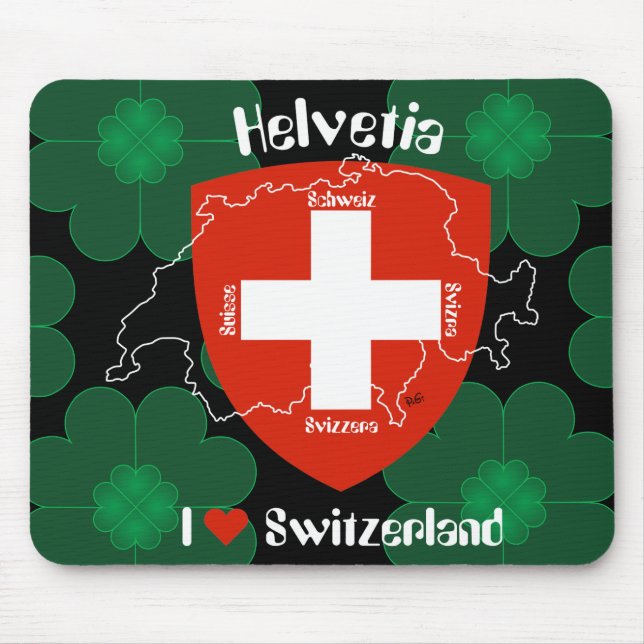 I love Switzerland Mauspad Mouse Pad (Front)