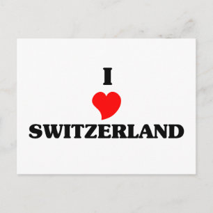 I Love Switzerland Postcard