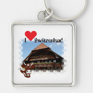 I love Switzerland Schlüsselanhänger Keychain