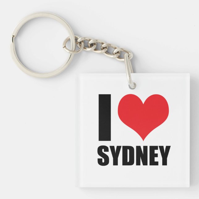 I love Sydney Keychain (Front)