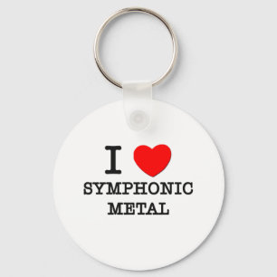 I Love Symphonic Metal Keychain