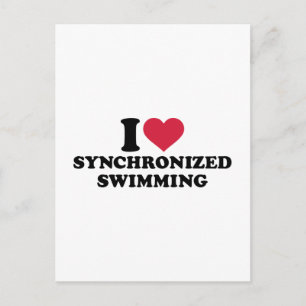 I love Synchronized swimming Postcard