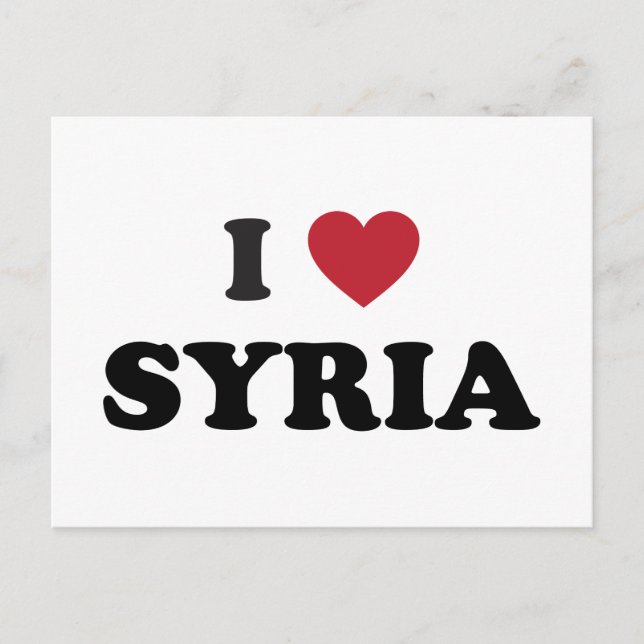 I Love Syria Postcard (Front)
