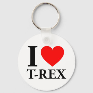 I Love T - Rex Keychain