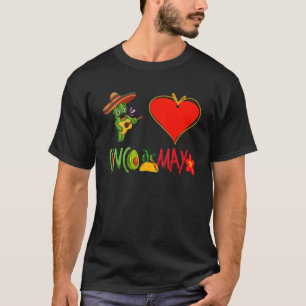 I Love Taco Heart Cinco De Mayo 2022 Fiesta Mexica T-Shirt