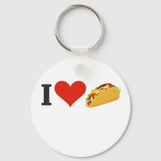 I Love Tacos For Taco Lovers Keychain