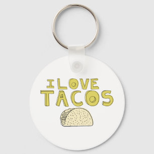 I LOVE TACOS KEYCHAIN