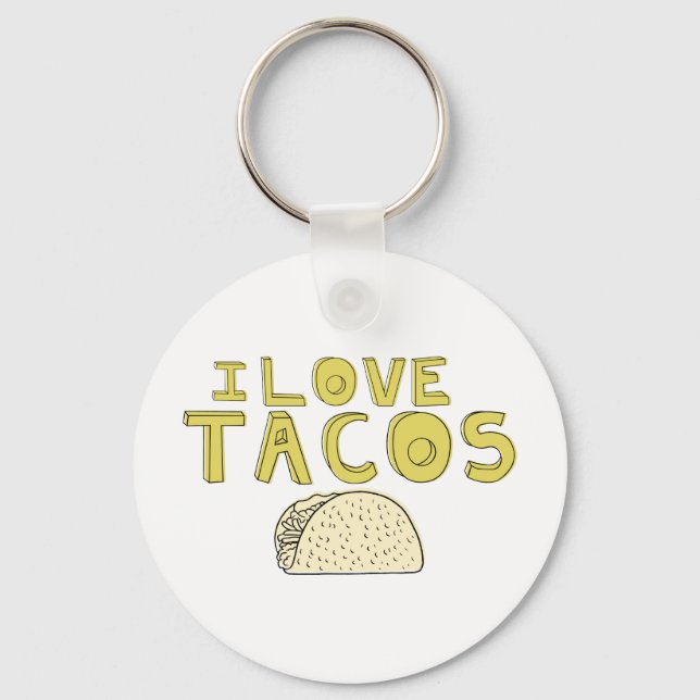 I LOVE TACOS KEYCHAIN (Front)