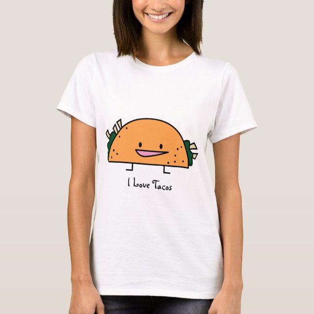 I Love Tacos - Ladies T-Shirt (Front)