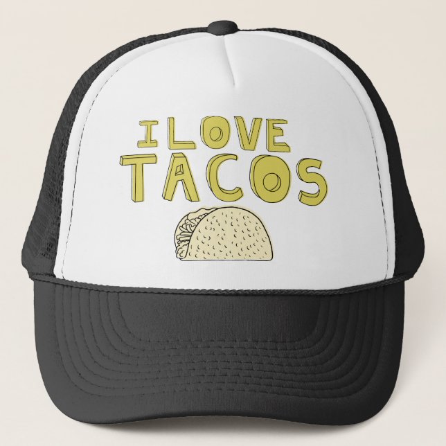 I LOVE TACOS TRUCKER HAT (Front)