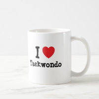 I love Taekwondo heart custom personalized