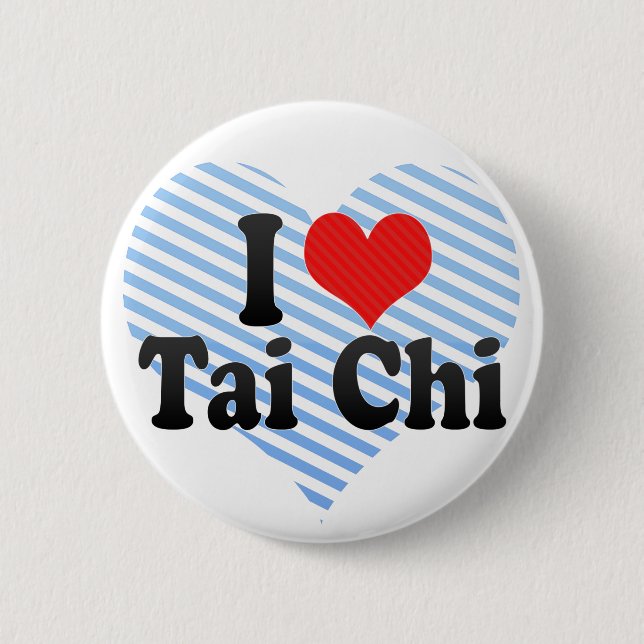 I Love Tai Chi 2 Inch Round Button (Front)