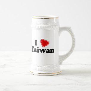 I Love Taiwan Beer Stein