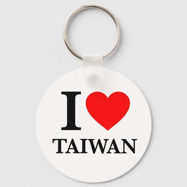 I Love Taiwan Keychain (Front)