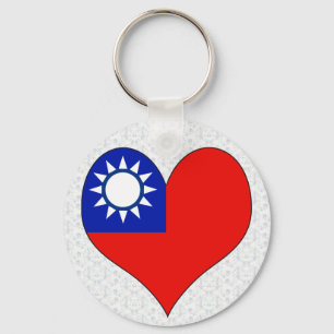 I Love Taiwan Keychain
