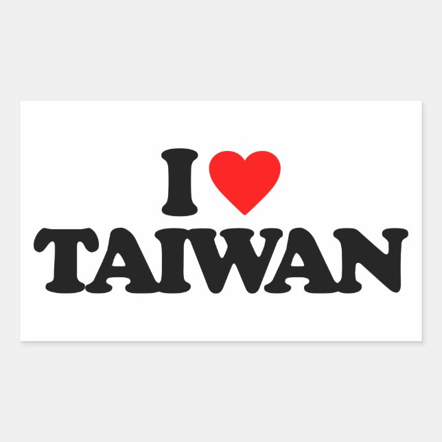I LOVE TAIWAN STICKER (Front)