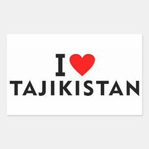 I love Tajikistan country like heart travel touris Sticker