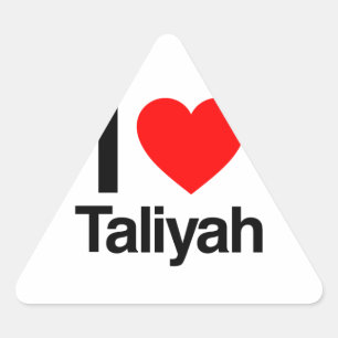 i love taliyah triangle sticker