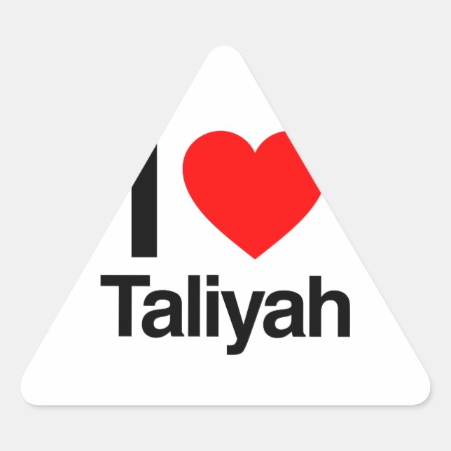 i love taliyah triangle sticker (Front)