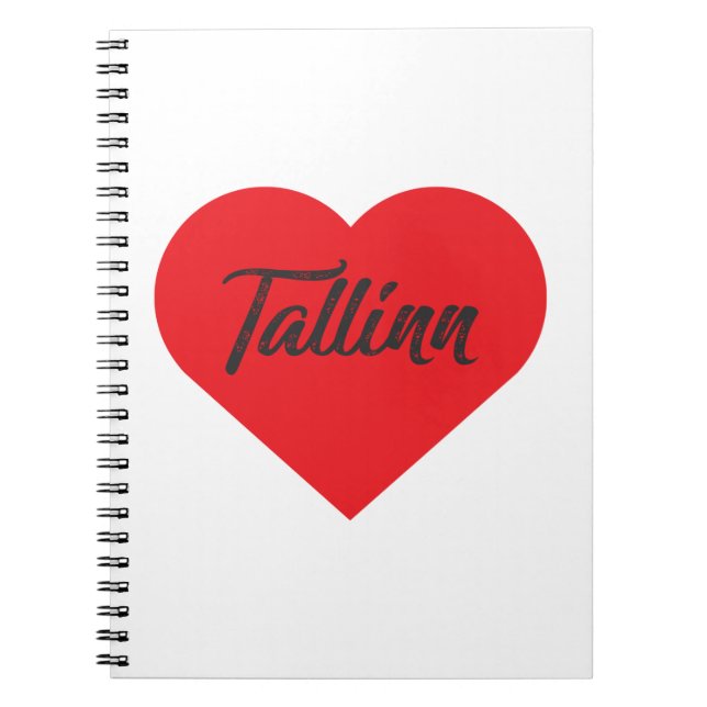 I Love Tallinn - Estonia Notebook (Front)