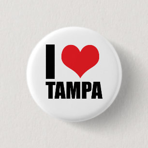 I love Tampa 1 Inch Round Button