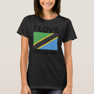 I Love Tanzania I Heart Tanzania Family Travel Tan T-Shirt