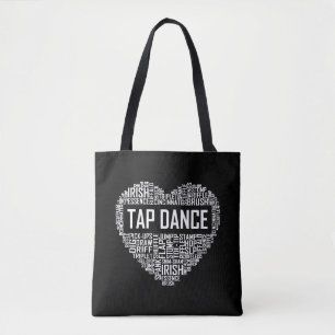 I Love Tap Dance Dog Lover Dancer Gifts for Women Tote Bag