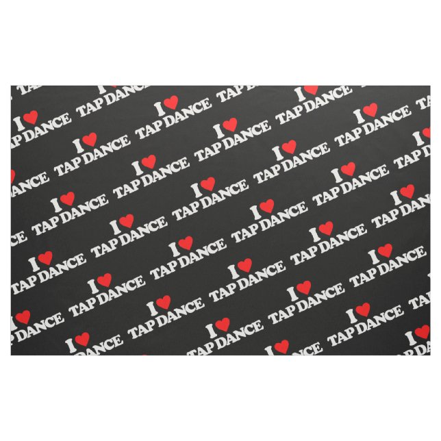 I LOVE TAP DANCE FABRIC (Fat Quarter)