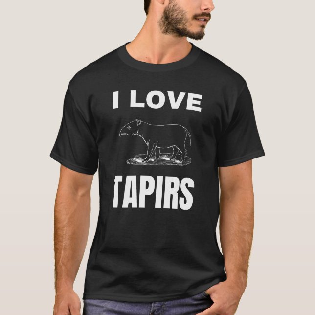 I love Tapirs T-Shirt (Front)