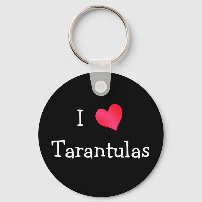 I Love Tarantulas Keychain (Front)