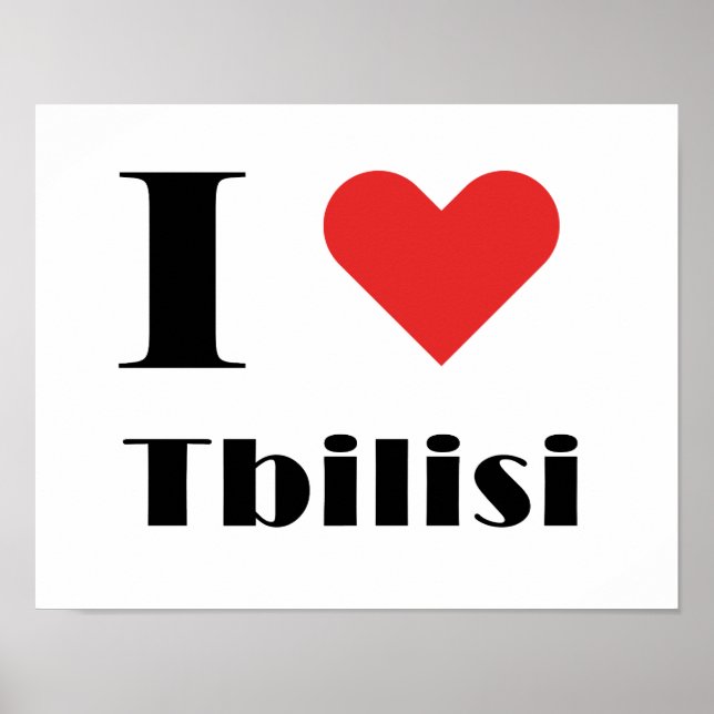I love Tbilisi Poster (Front)
