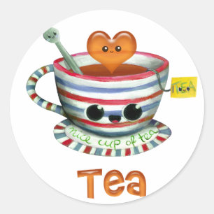 I love Tea Classic Round Sticker