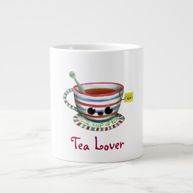 I love Tea Large Coffee Mug (Front)