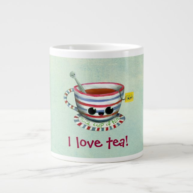 I love Tea Large Coffee Mug (Front)