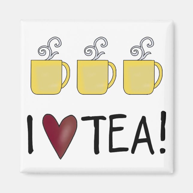 I Love Tea Magnet (Front)