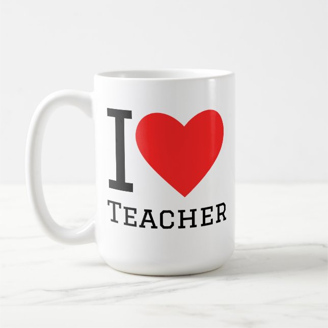 I love teacher coffee mug (Left)