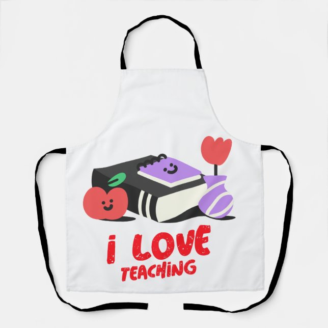 I Love Teaching Apron (Front)